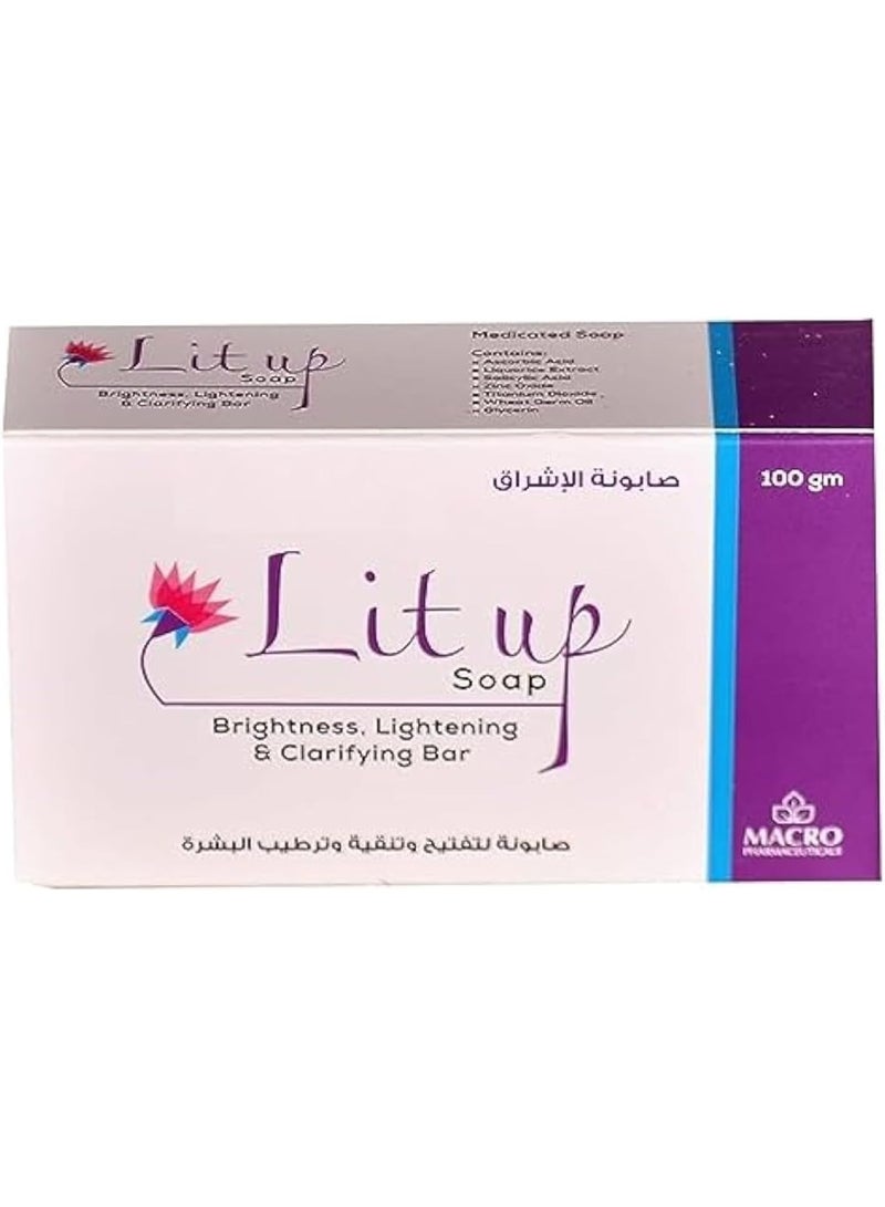 ماكرو صابون ماكرو ليت أب لتفتيح البشرة وتنقيتها، 100 غرام - Image 1