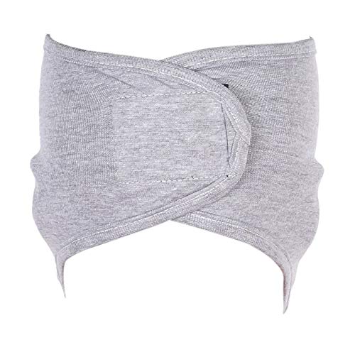 H-Store Unisex Stretchable Cotton Cap Face Protector Mask - (Grey Melange Plain) - Image 3