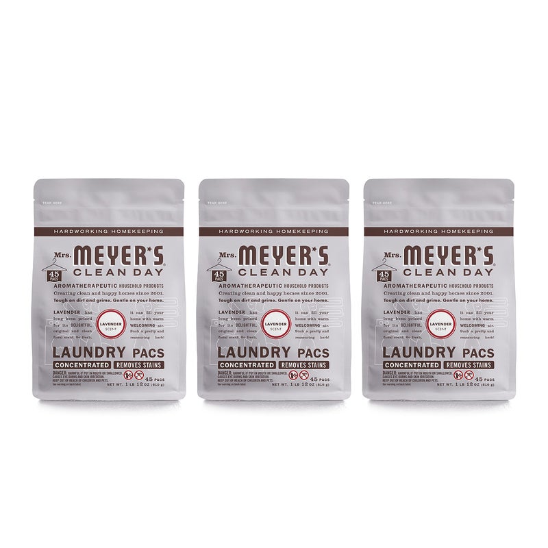 Mrs Meyers Clean Day بودات غسالة الصحون الأوتوماتيكية من ميس مايرز برائحة اللافندر 20 حبة عبوة من 3 60 حبة إجمالية