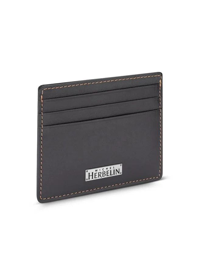 MICHEL HERBELIN Credit Card Case Oak Brown for Men