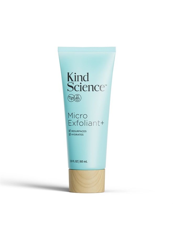 Kind Science Micro Exfoliant | Exfoliating Face Scrub Resurfacing + Hydrating Alpha Hydroxy Mask | 2 Ounce - Image 1