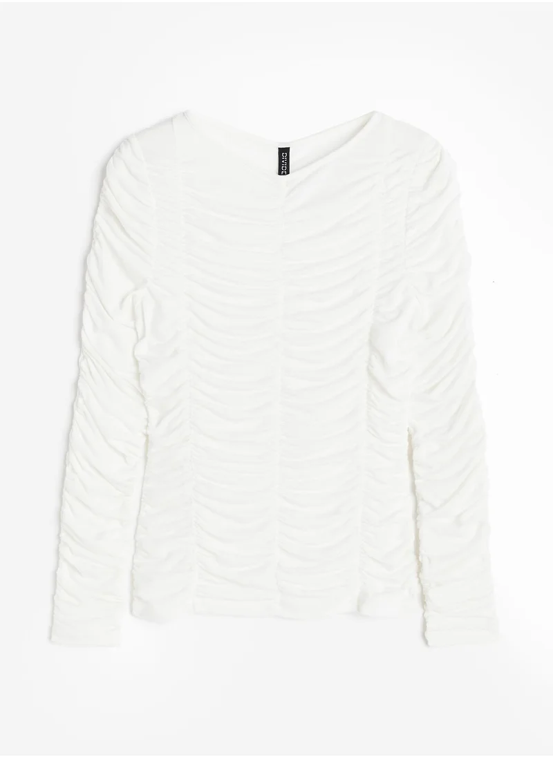 H&M Ruched V-Neck Top