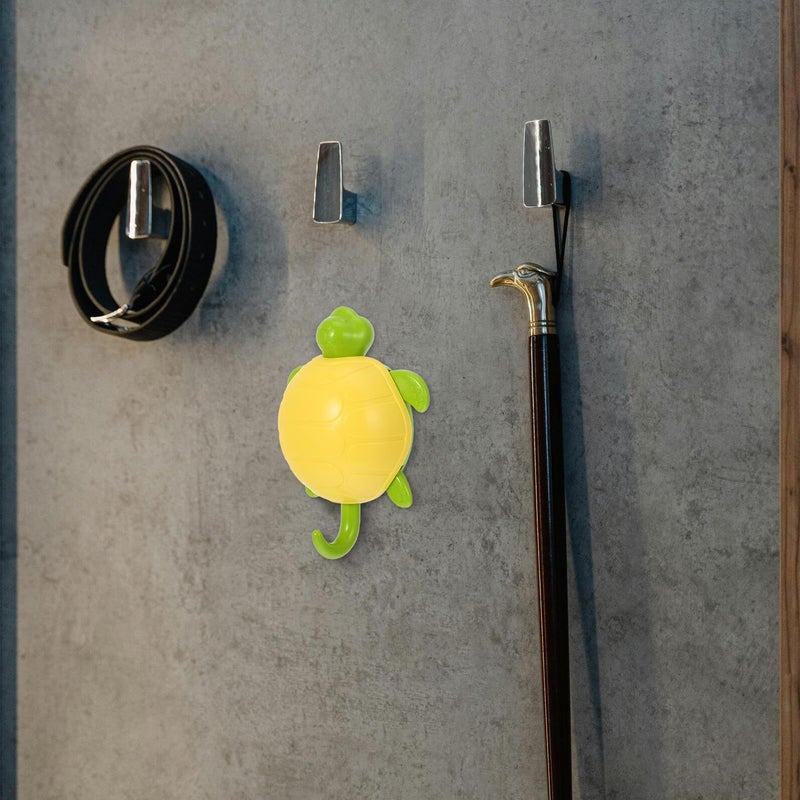6Pcs Adhesive Turtle Wall Hooks With No Trace Sticky Backing For Bathroom Nursery - Image 5
