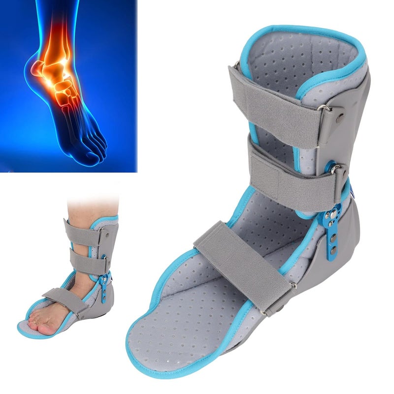 woobles Walking Boot For Sprained Ankle, Walking Boot For Sprained Ankle Fixing Brace Angle Adjustment Ankle Sprain Protector Rehabilitation Leg Support Brace Fits Right or Left Foot(Right foot)-Right foot - Image 2