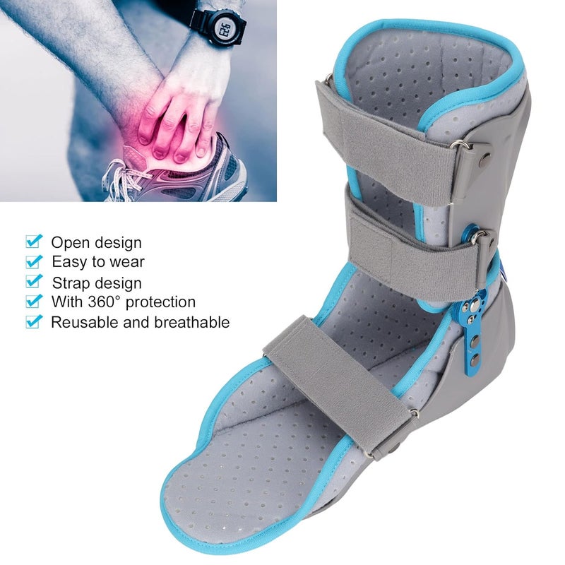 woobles Walking Boot For Sprained Ankle, Walking Boot For Sprained Ankle Fixing Brace Angle Adjustment Ankle Sprain Protector Rehabilitation Leg Support Brace Fits Right or Left Foot(Right foot)-Right foot - Image 4