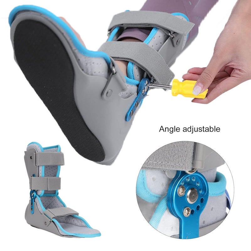 woobles Walking Boot For Sprained Ankle, Walking Boot For Sprained Ankle Fixing Brace Angle Adjustment Ankle Sprain Protector Rehabilitation Leg Support Brace Fits Right or Left Foot(Right foot)-Right foot - Image 3