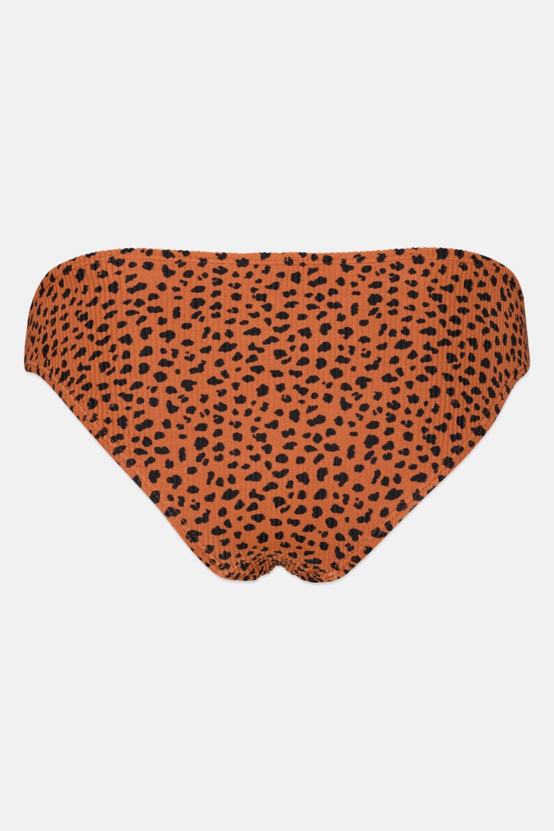 VERO MODA Women Animal Print Pull On Bikini Bottom, Brown  - Image 2