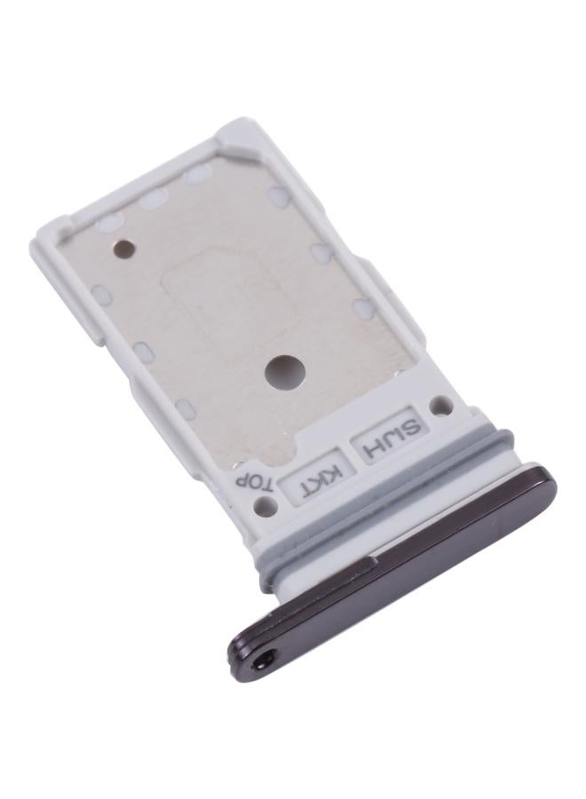 erorex For Samsung Galaxy S22 Ultra 5G SM-S908B Original SIM Card Tray + SIM Card Tray (Black) - Image 2