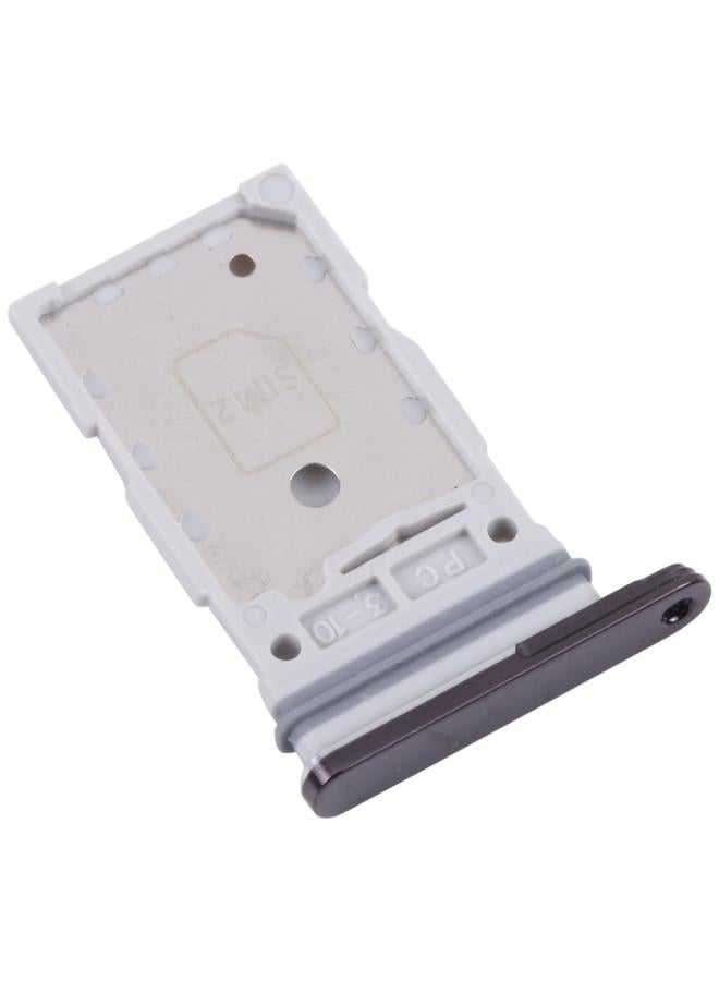 erorex For Samsung Galaxy S22 Ultra 5G SM-S908B Original SIM Card Tray + SIM Card Tray (Black) - Image 3