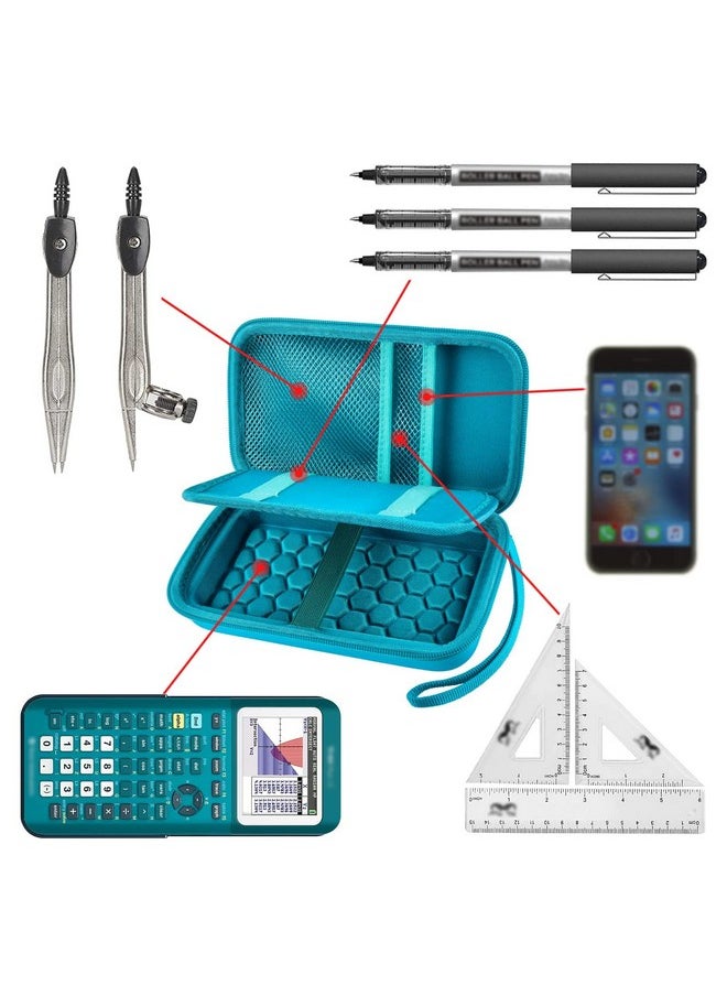 PAIYULE Graphing Calculators Case for Texas Instruments TI-84 Plus/TI-83 Plus CE Color Calculator, Storage Holder for TI-89/ for Casio fx-9750GIII for TI-30XS for Cables, Pens, Pencil-Green(Box Only)  - Image 4