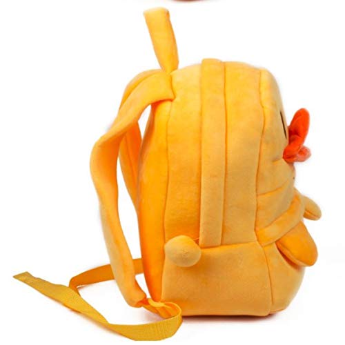Frantic Kids Soft Cartoon Animal Travelling 10 Litre School Bag Soft Plush 2 Compartment Backpacks Boy's Girls Baby For 2 To 5 Years Baby/Boy's/Girls Nursery, Preschool, Picnic(Yellow_Duckp) Standard - Image 3