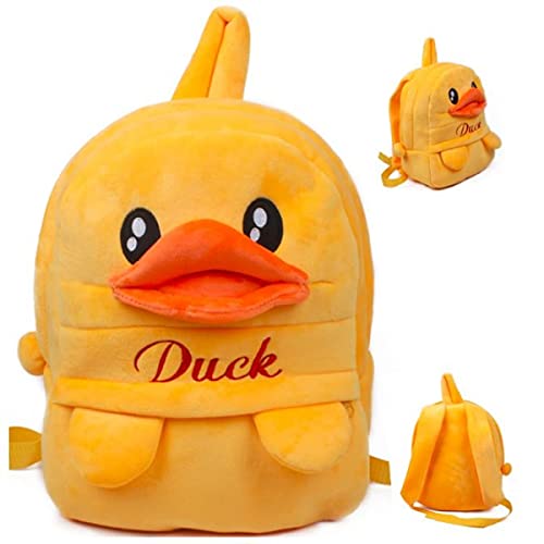 Frantic Kids Soft Cartoon Animal Travelling 10 Litre School Bag Soft Plush 2 Compartment Backpacks Boy's Girls Baby For 2 To 5 Years Baby/Boy's/Girls Nursery, Preschool, Picnic(Yellow_Duckp) Standard - Image 4