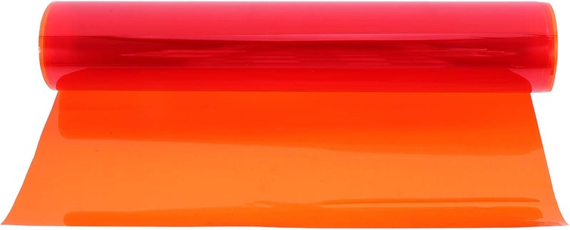 Solid Color Filter: Static Cling Window Tinting Film - Colored Lighting Gel Sheets for Photography Stage DIY Party & Festival Decor (Orange) - Image 1