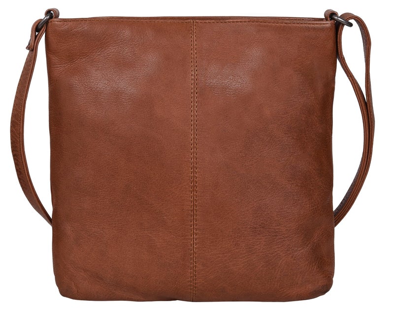 ANTONIO VALERIA Piper Washed Redwood Leather Crossbody Bag - Image 5
