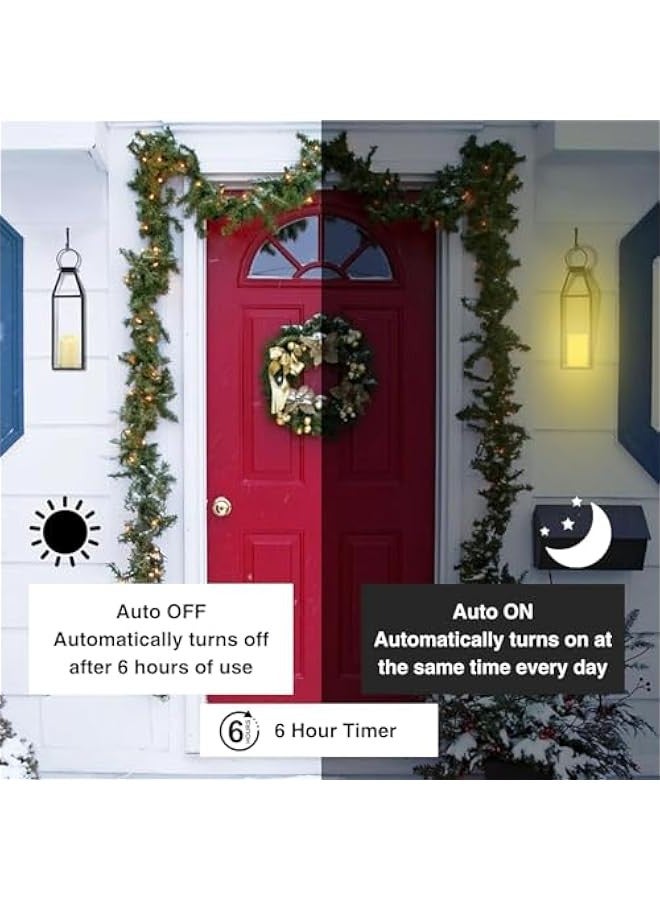 Beauenty 2PCS Black Metal Lantern,Modern Farmhouse Lantern Decorations for Outdoor,Front Porch, Indoor, Patio, Garden, Fireplace, Home Candlestick Tabletop Ornament,Flickering Flameless Candle - Image 3