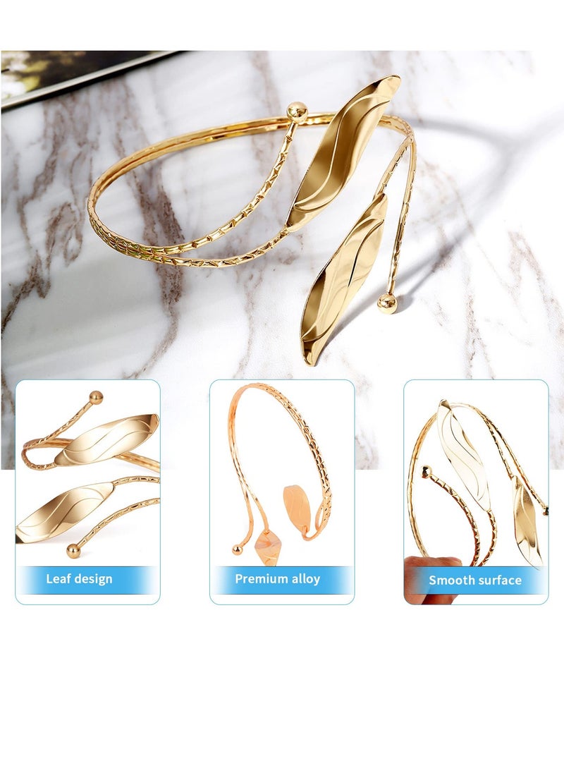 Curtain Tie Backs, 4 Pieces Leaf Shape Curtain Holdbacks Adjustable Decorative Alloy Curtain Straps Curtain Clip Buckle, No Punching Curtain Ties for Home, Office, Hotel Window (Golden)