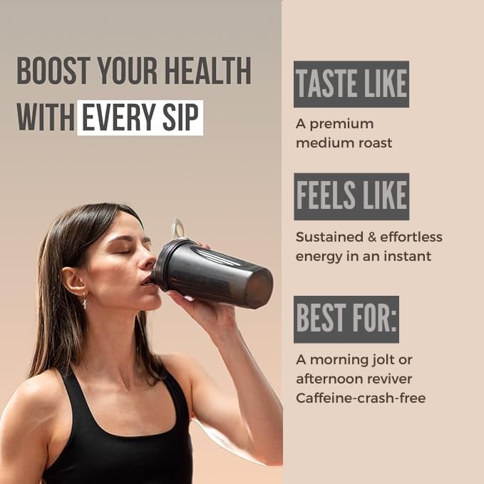 NAMHYA نامحيا - مسحوق قهوة الفطر - 100 جرام (40 كوب) - يعزز الطاقة والتركيز والمناعة، يقلل من التوتر - كورديسيبس، ذيل الديك الرومي، شيتاكي، ليو نمان، غانودرما - طبيعي، بدون مواد حافظة - فاتا، بيتا - Image 3