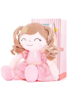Gloveleya Dolls Baby Girl Gifts Soft Plush Doll Pink Crown Princess 14"  - Image 1
