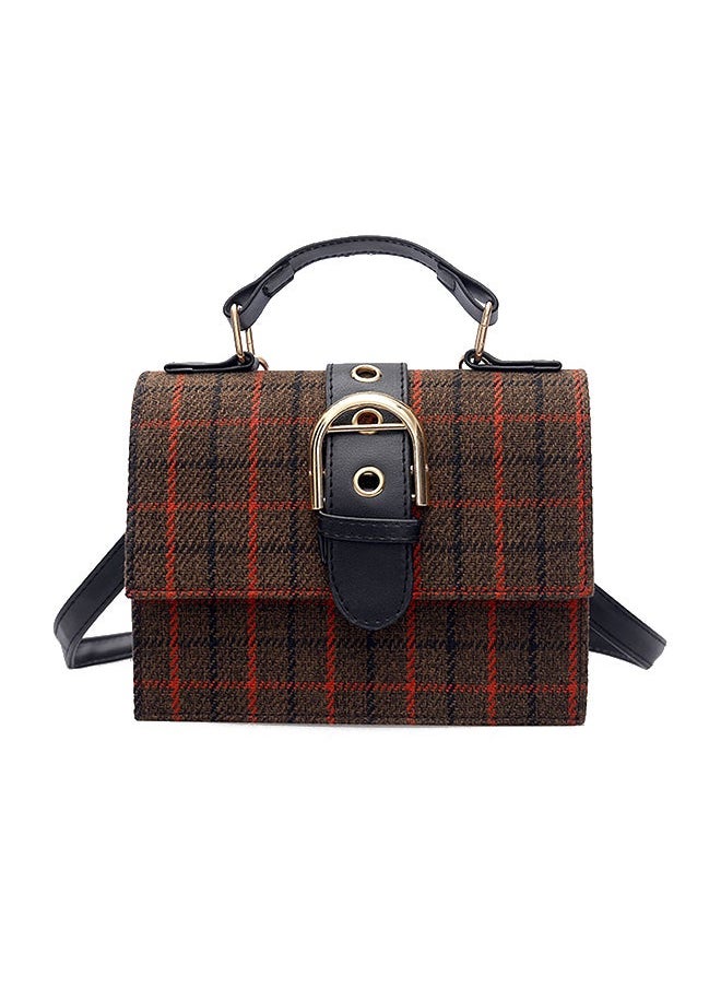 NIBEMINENT - British Style Crossbody Handbag Multicolour - Image 1