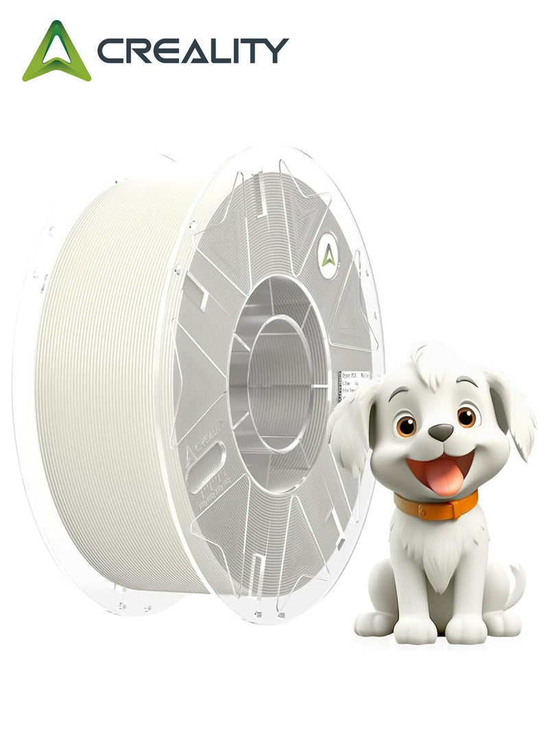 Creality 3D Hyper PLA RFID 3D Printer Filament, High-Speed 30–600mm/s, 1KG 3D Printer Filament 1.75mm with RFID Tags for Creality Filament System Auto Identification, Fits for Most 3D Printers (White) Hyper PLA RFID-White - Image 1