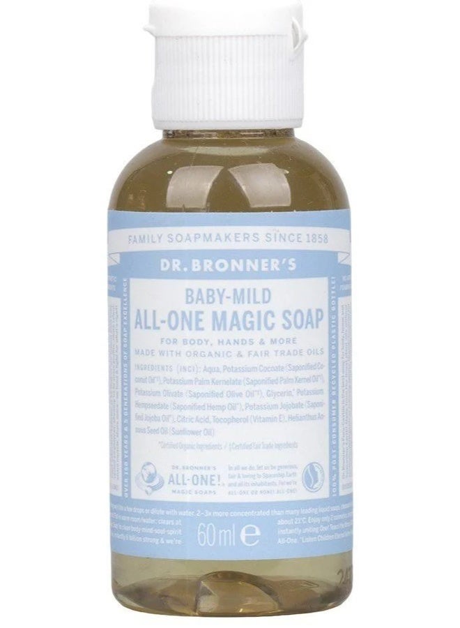 Dr. Bronner's All-One Magic Soap Baby-Mild 60ml - Image 1