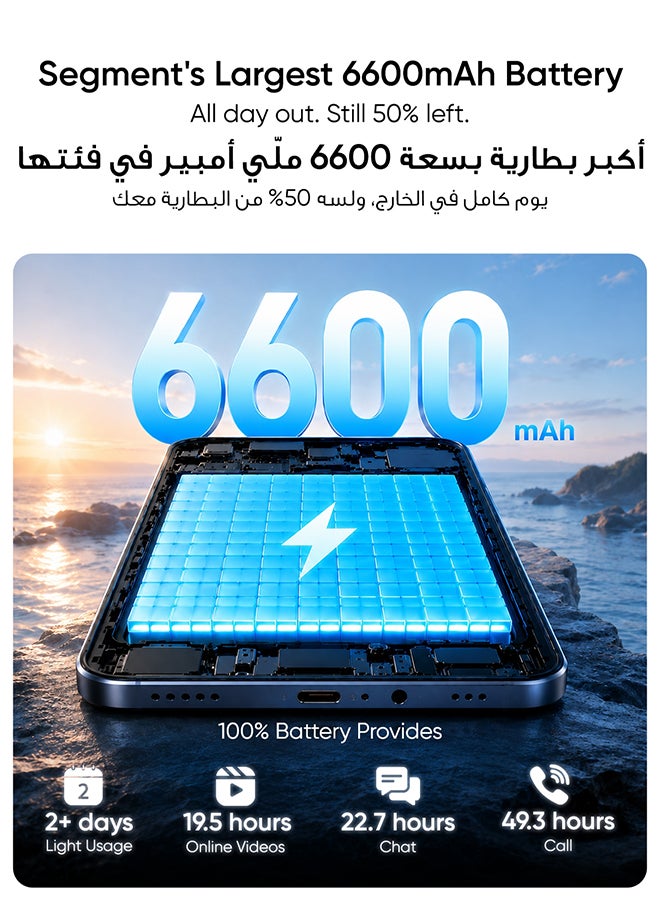 realme C100i 4G Dual SIM Dawn Purple 4GB RAM 128GB - Middle East Version - Image 4