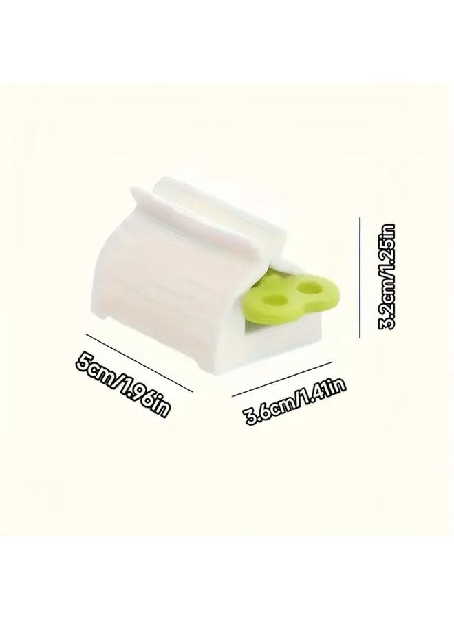Red PP Manual Toothpaste Tube Squeezer Dispenser for Face Wash Cosmetic Home RV Bathroom - Image 4