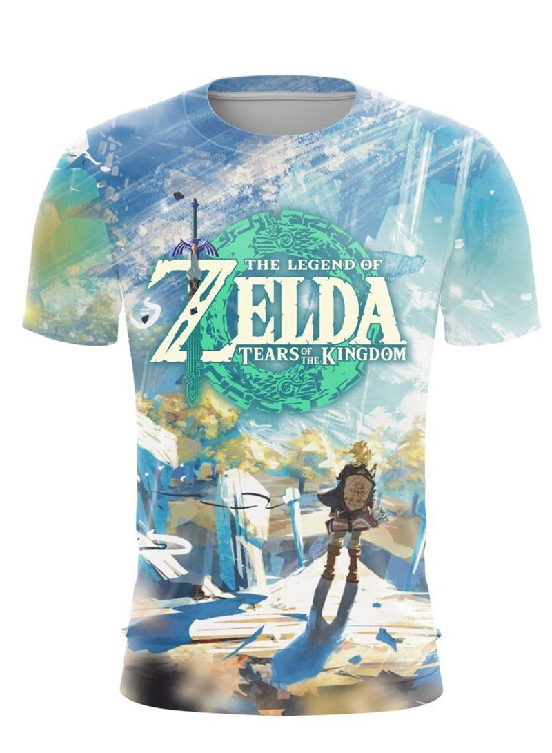 Game Zelda Breath of the Wild 3D digital printing personalized breathable children's T-shirt  - Image 1