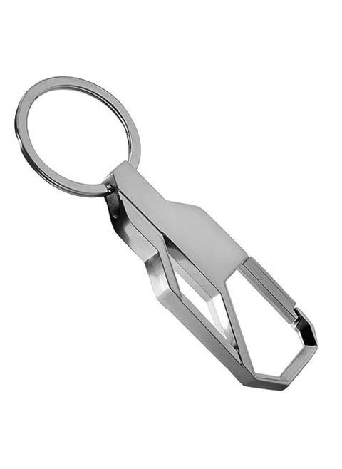 ECVV Car Key Chain Keyring Metal Keychain with Hook Car Pendant, Men Business Key Holder Organizer for Home Car Keys, Key Finder, Silver