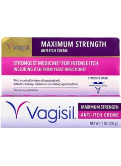Vagisil Vagisil, Anti-Itch Cream, Maximum Strength, 1 oz (28 g)  - Image 1