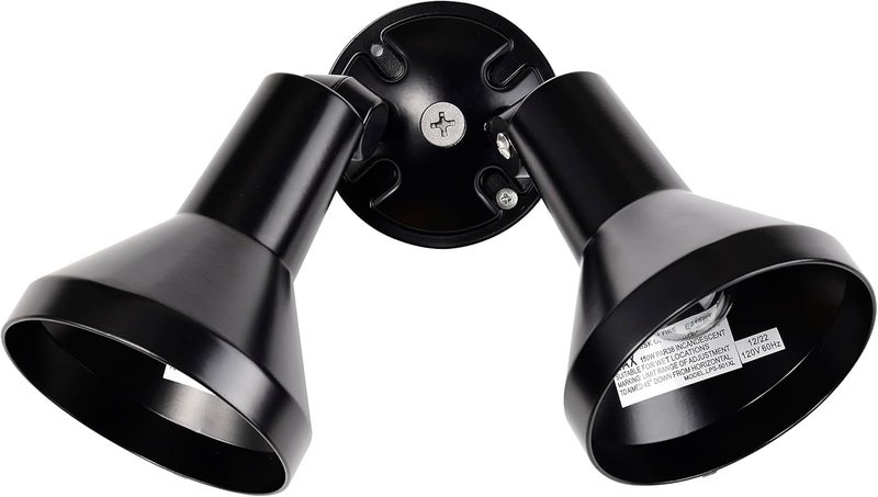 Nuvo Lighting SF77701 Two Light Outdoor Heavy Duty Cast Aluminum Durable Weather Proof Security Flood Light Black - Image 1