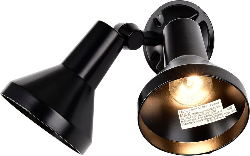 Nuvo Lighting SF77701 Two Light Outdoor Heavy Duty Cast Aluminum Durable Weather Proof Security Flood Light Black - Image 3