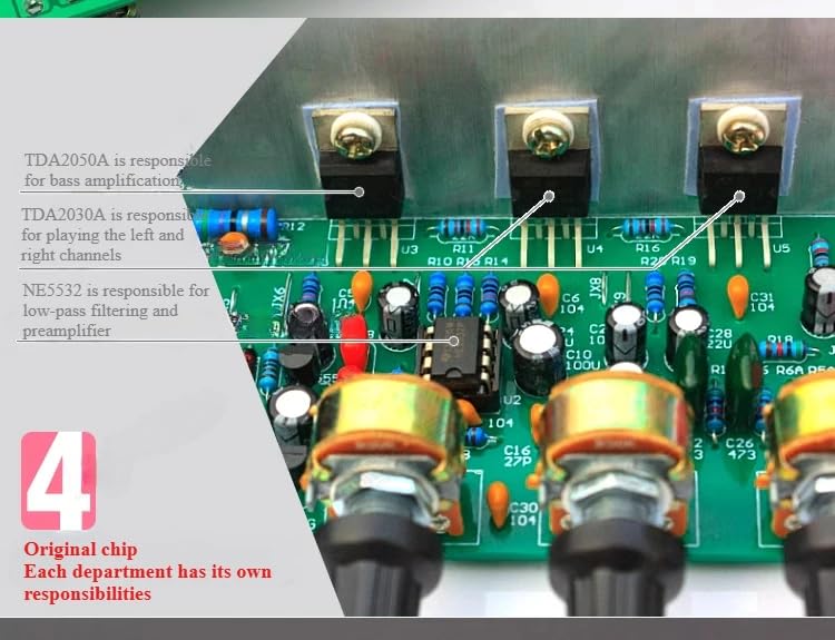 CentIoT - Digital Audio Amplifier Module - Class AB low-noise high fidelity - (2 X 15W Stereo and 1 x 30W Subwoofer, 2.1 Channel) - Image 5