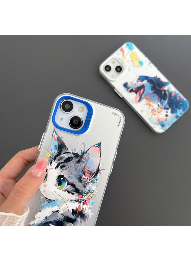 زبون جراب لهاتف iPhone 12 Pro Max من مادة البولي يوريثان الحراري + جراب هاتف من الكرتون الحيواني - Image 4