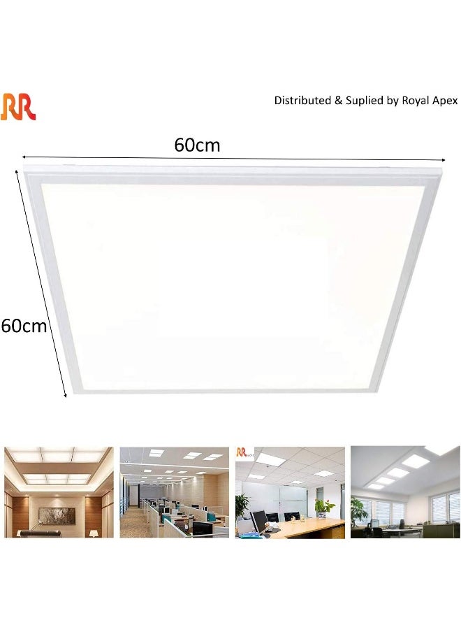 RR RR Lighting 60X60 Led Flat Panel Light 50W Edge Lit Fixture Zero Uv And Flicker Free Zero Blue Light Ac85-265V Drop Ceiling Light Indoor Commercial & Home Fixture  (6500K Daylight)  - Image 2