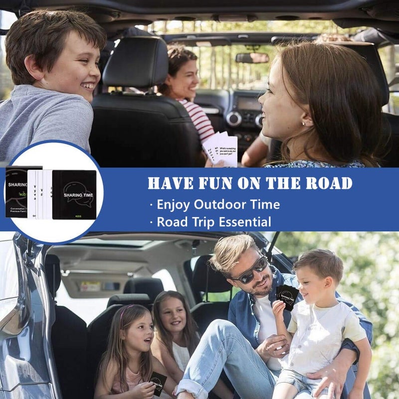 YLOVAN Family Games for Kids and Parents - 120 Thought-Provoking Kids Conversation Starters, Fun Family Activities Question Card Games for Raod Trip Car Travel, Great Parent-Child Relationship Building - Image 4