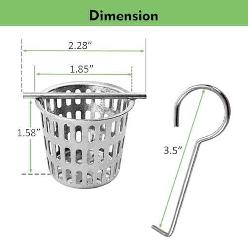 Neodrain 2PCS Hair Catchers Shower Drain Hair and Debris Strainer Only Fit Neodrain Shower Drains, Hair Trap,with Lifting Hook - Image 3