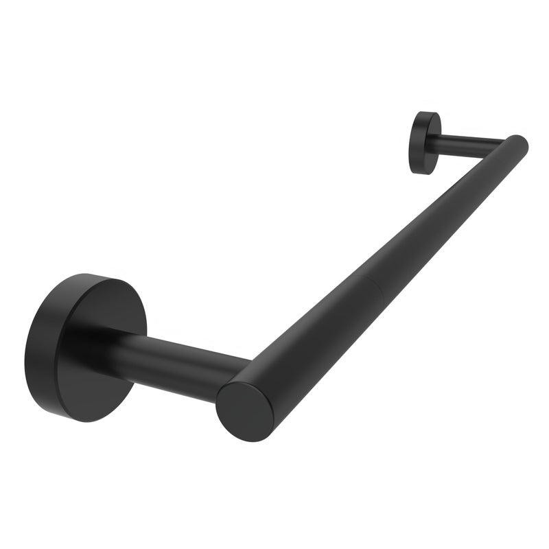 RARXTR 18 Inches Matte Black Towel Bar for Bathroom Kitchen Hand Towel Holder Dish Cloths Hanger SUS304 Stainless Steel RUSTPROOF Wall Mount Matte Black 18inch