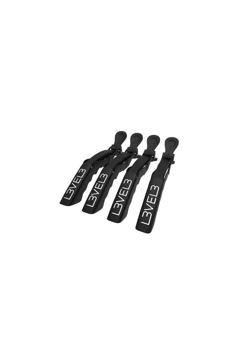 L3vel3 Hair Croc Clips, Reusable and Washable 4pcs