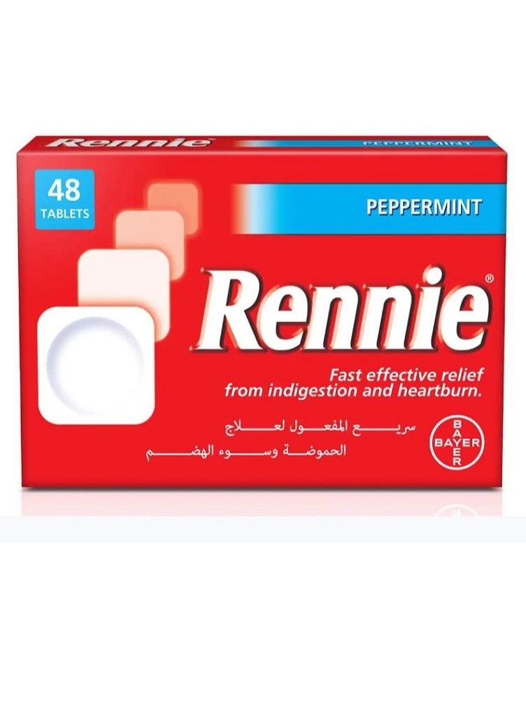 باير مضاد الحموضة رينيه بنكهة النعناع الفلفلي  - Image 1