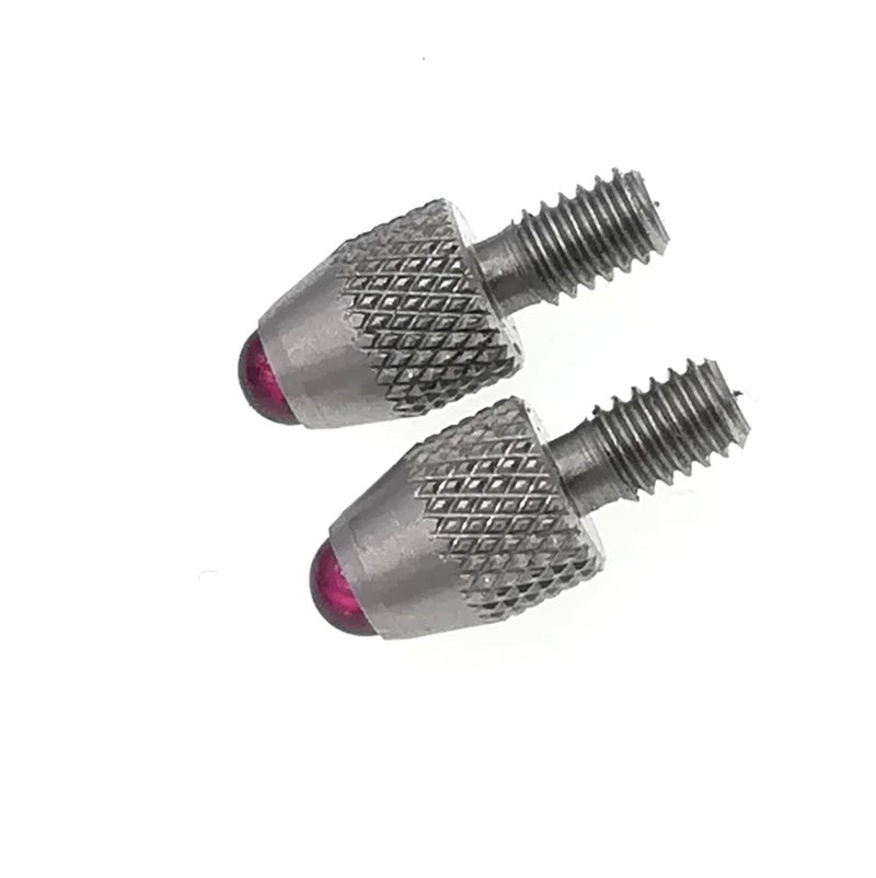 SUXING Ball Contact Points for Dial Indicators #4-48 Thread Shank (Ruby Ball) - Image 5