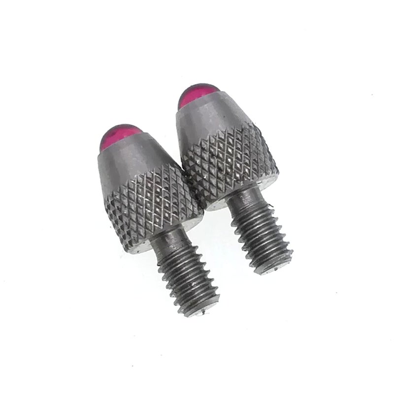 SUXING Ball Contact Points for Dial Indicators #4-48 Thread Shank (Ruby Ball) - Image 2