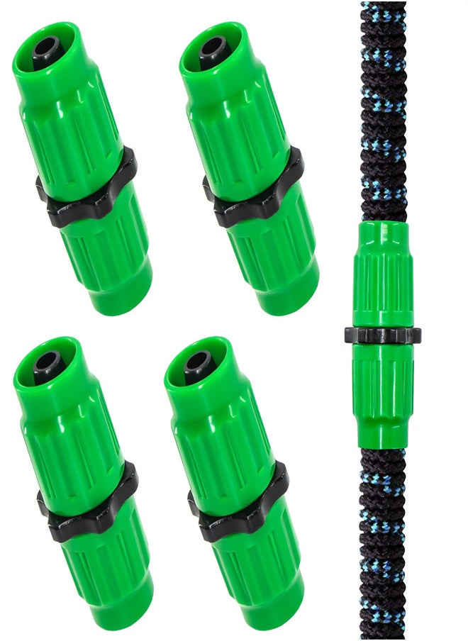 KASTWAVE Garden Hose Repair Connector Kit, 4 Sets Expandable Plastic Hose Repair Accessories, Female Male Adapter Fine Water Pipe Connectors Fits Repair Telescopic Hose 25 50 75 100 FT  - Image 1