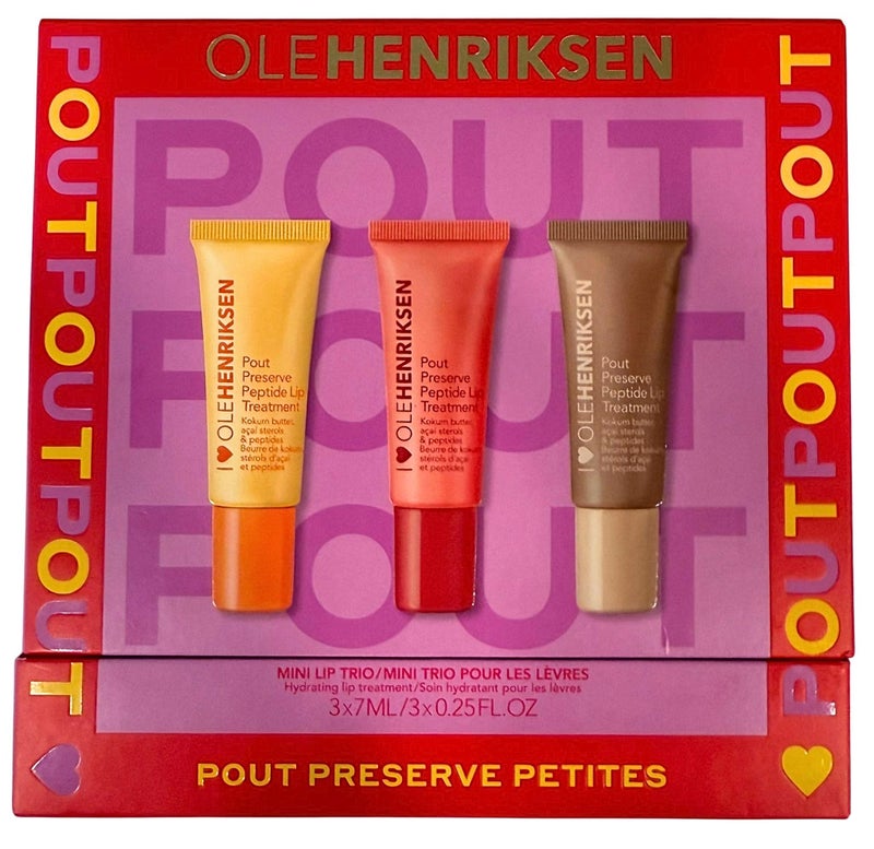 Ole Henriksen أوليهينريكسن بوت بريزرف بيتيتس ليب تريو – علاجات شفاه صغيرة بالببتيد في سيتروس صنشاين، ستروبيري سوربيه، وكريم بروليه – 3 x 0.25 فل. أوقية - Image 1
