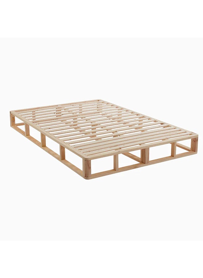 A to Z Furniture - Coastal Pallet Bed Base 180x200cm King size Bed in Oak Color - Image 1