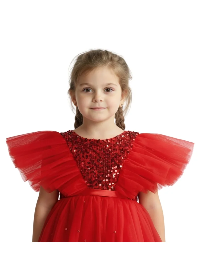 D'Daniela Sequin Bodice Dress
