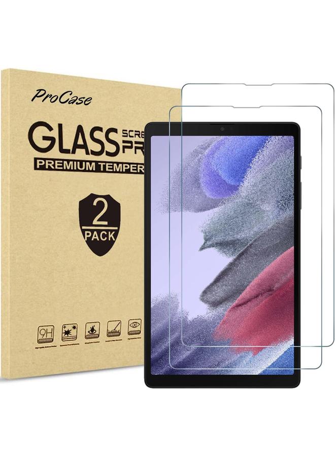 Procases 2 Pack Screen Protector For Galaxy Tab A7 Lite 8.7 Inch 2021 T220 T225 T227 Tempered Glass Screen Film Guard For Galaxy Tab A7 Lite 8.7" 2021 Release Sm T220 Sm T225 Sm T227 - Image 1