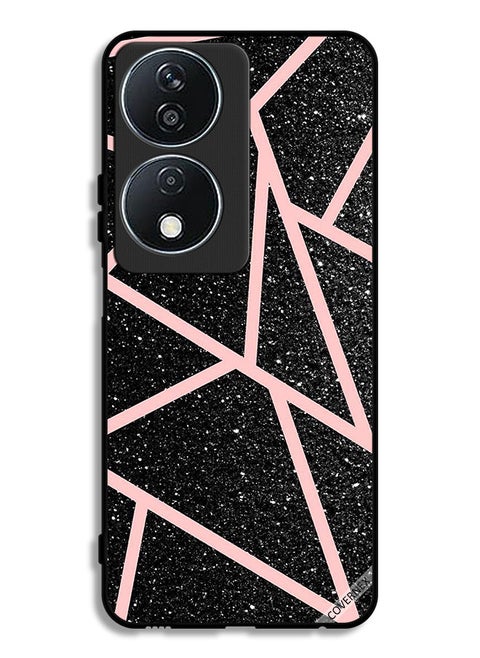 غطاء حماية لهاتف هونر X7b 5G بتصميم لامع ونمط طرق