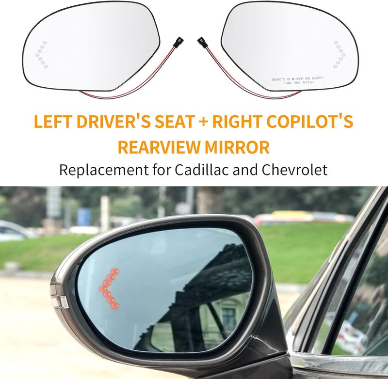 Saihisday Heated Mirror Glass with LED Turn Signal - Image 2