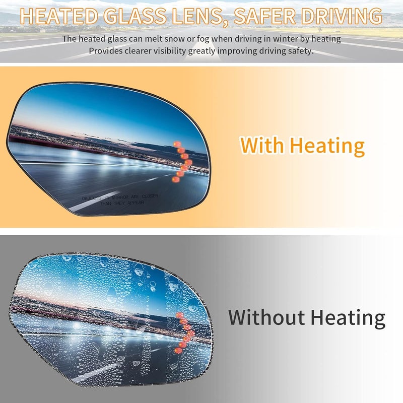 Saihisday Heated Mirror Glass with LED Turn Signal - Image 4
